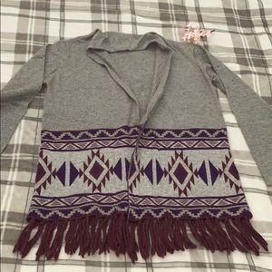 Warm open cardigan
